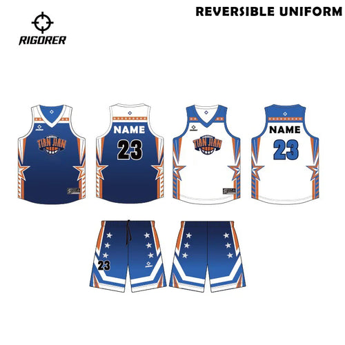 Rigorer Custom Teamwear Sublimation Reversible Uniform for Basketball Default Title