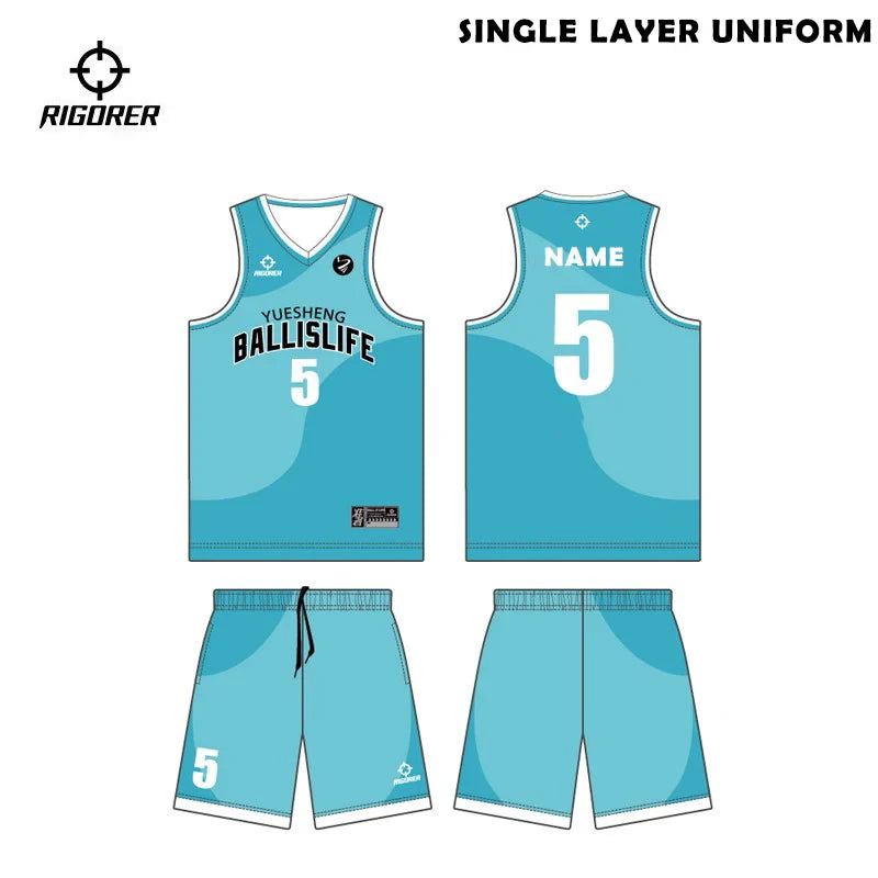 Rigorer Custom Teamwear Sublimation Single Layer Uniform for Basketball Default Title