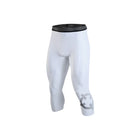 Rigorer 28% Spandex Compression Cropped Pants Rigorer 28_ Spandex Compression Cropped Pants White