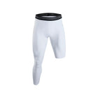 Rigorer 28% Spandex Compression Shorts Rigorer 28_ Spandex Compression Shorts White (Short Left and Long Right)