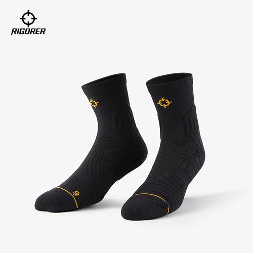 Rigorer Antibacterial Cushion Socks Black Mid