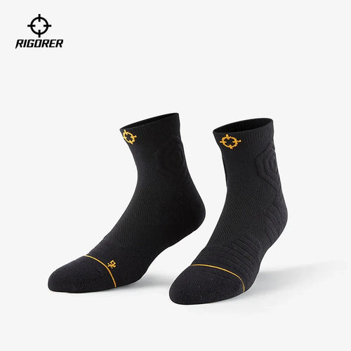 Rigorer Antibacterial Cushion Socks Black Short