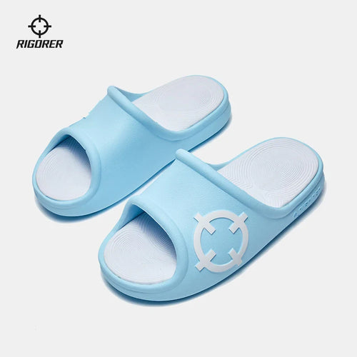 Rigorer Big Logo Slides Blue-White