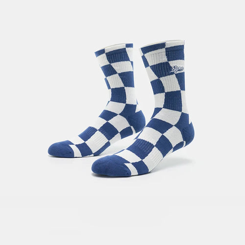 Rigorer Checkered Casual Socks Navy