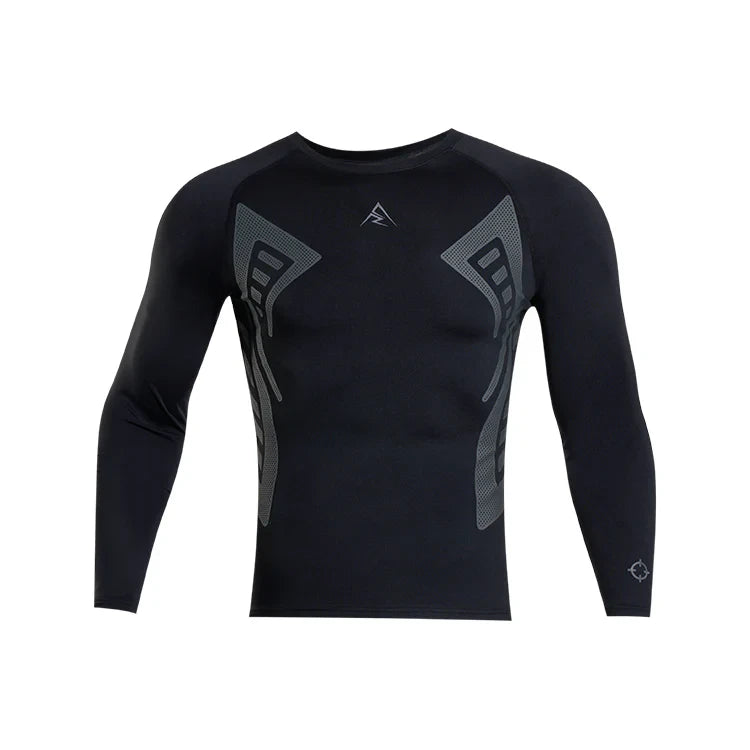 Rigorer Long Sleeves Compression Shirt With AR Logo Black