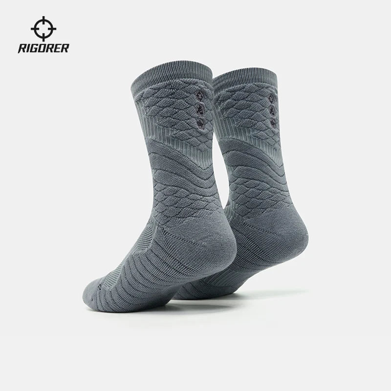 Rigorer 'Long Yin' Basketball Socks Gray