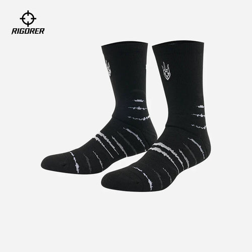 Rigorer Practical 'Tiger Claw' Basketball Socks Black
